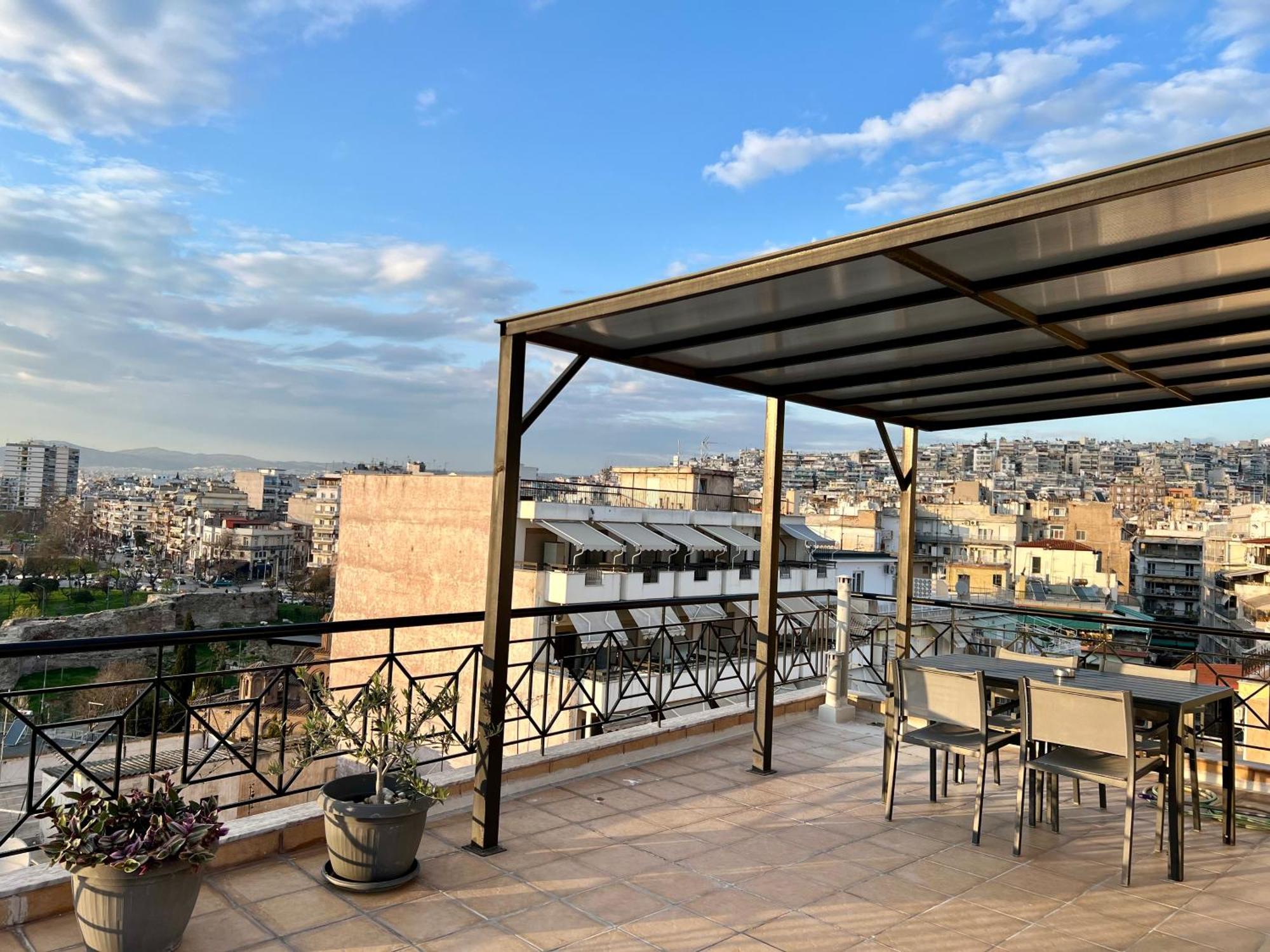 180° Rooftop View Thessaloniki Buitenkant foto